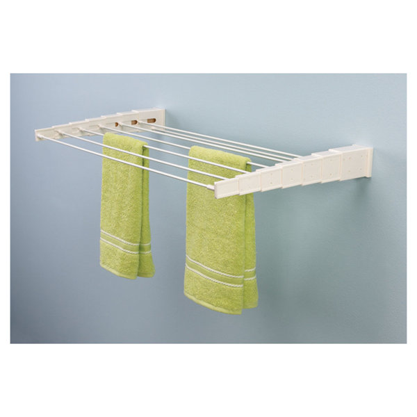 Symple Stuff Telescoping Wall Mounting Drying Rack & Reviews Wayfair